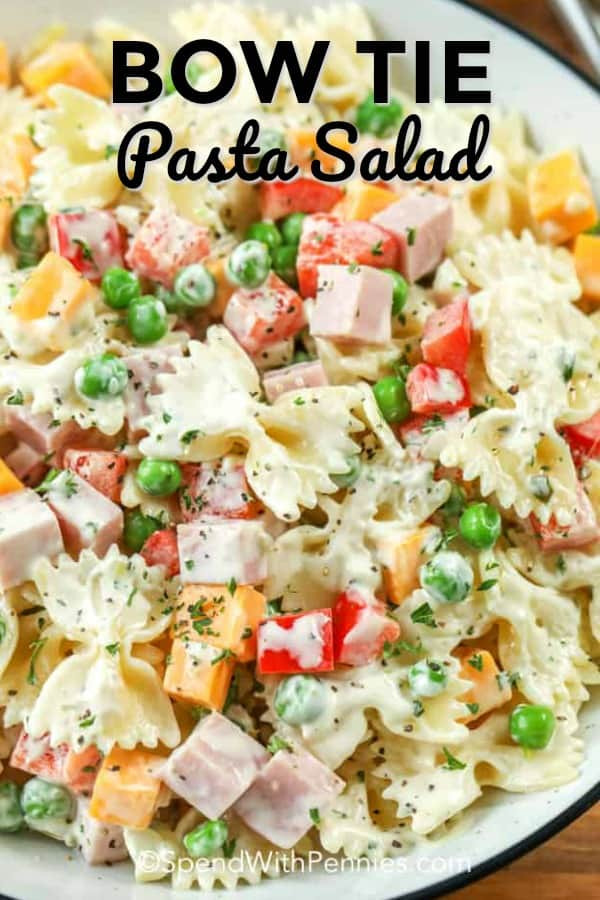 Easy Bow Tie Pasta Salad
 Creamy Bow Tie Pasta Salad