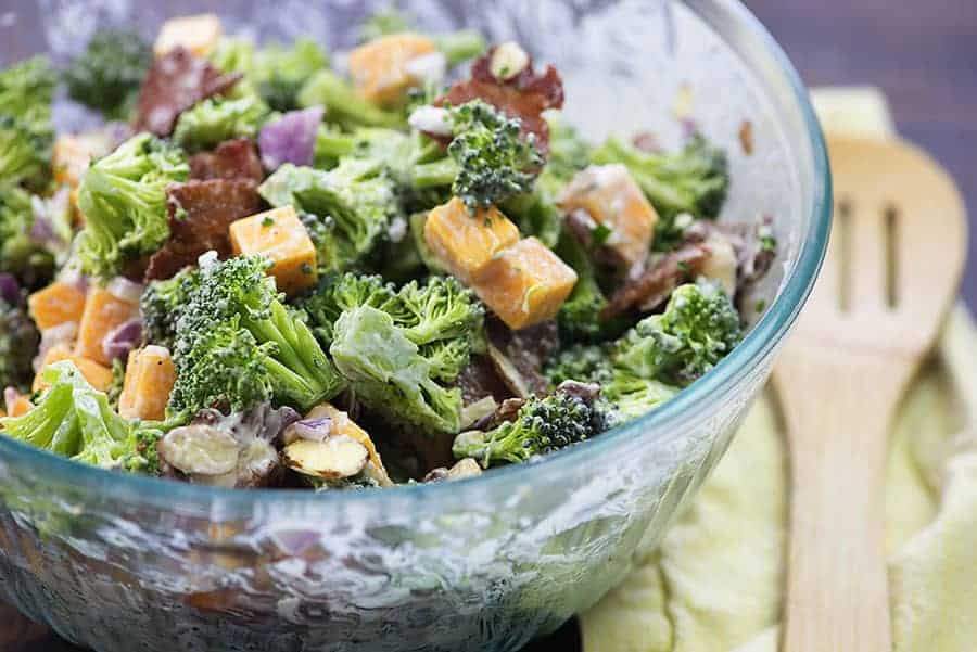 Easy Broccoli Salad
 Keto Broccoli Salad Recipe with Bacon & Cheddar