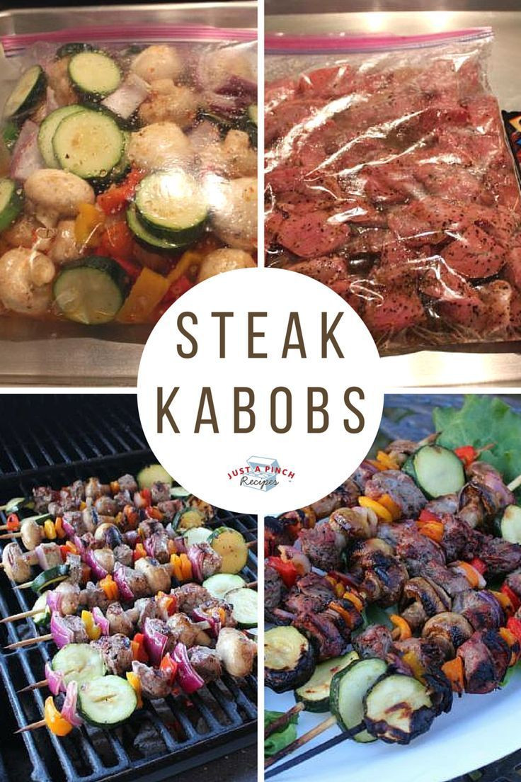 Easy Camping Dinner Ideas
 Grilled Steak Kabobs Recipe in 2019