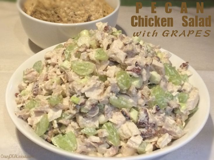 Easy Chicken Salad Recipe With Grapes
 Easy PECAN CHICKEN SALAD with Grapes