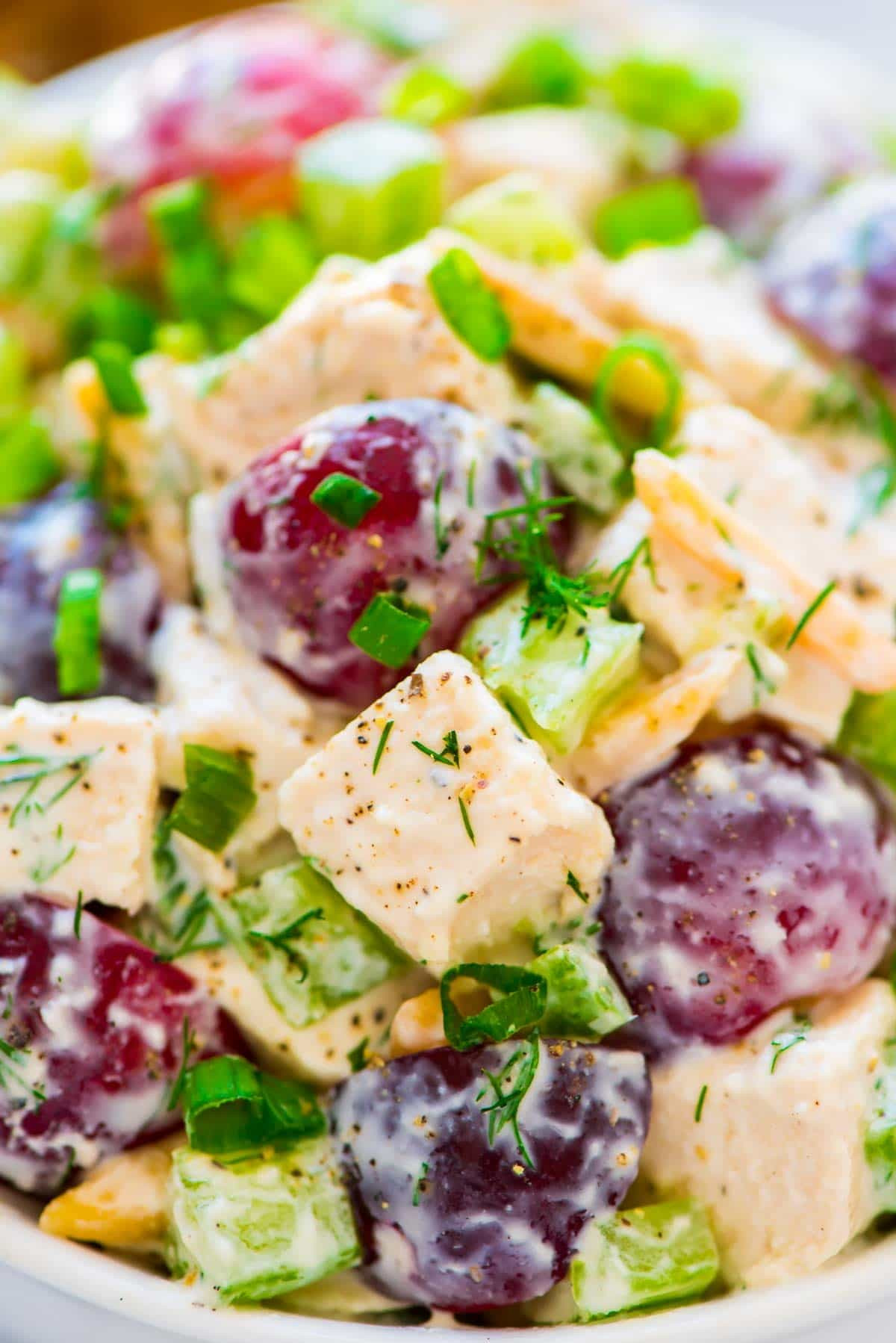 Easy Chicken Salad Recipe With Grapes
 Greek Yogurt Chicken Salad with Dill