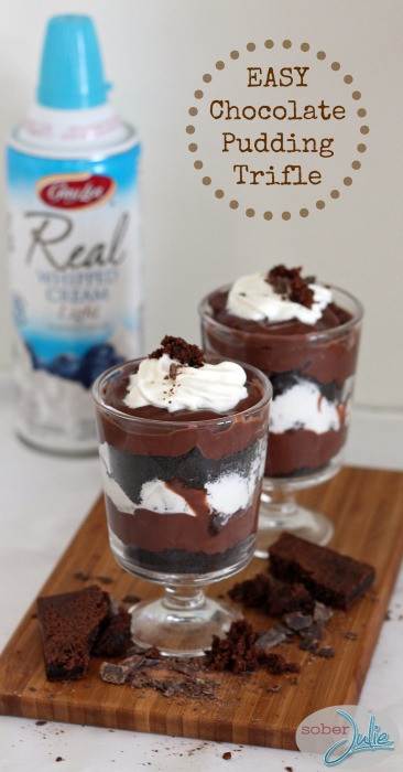 Easy Chocolate Puddings Recipes
 Easy Chocolate Pudding Trifle GayLeaFoods Sober Julie