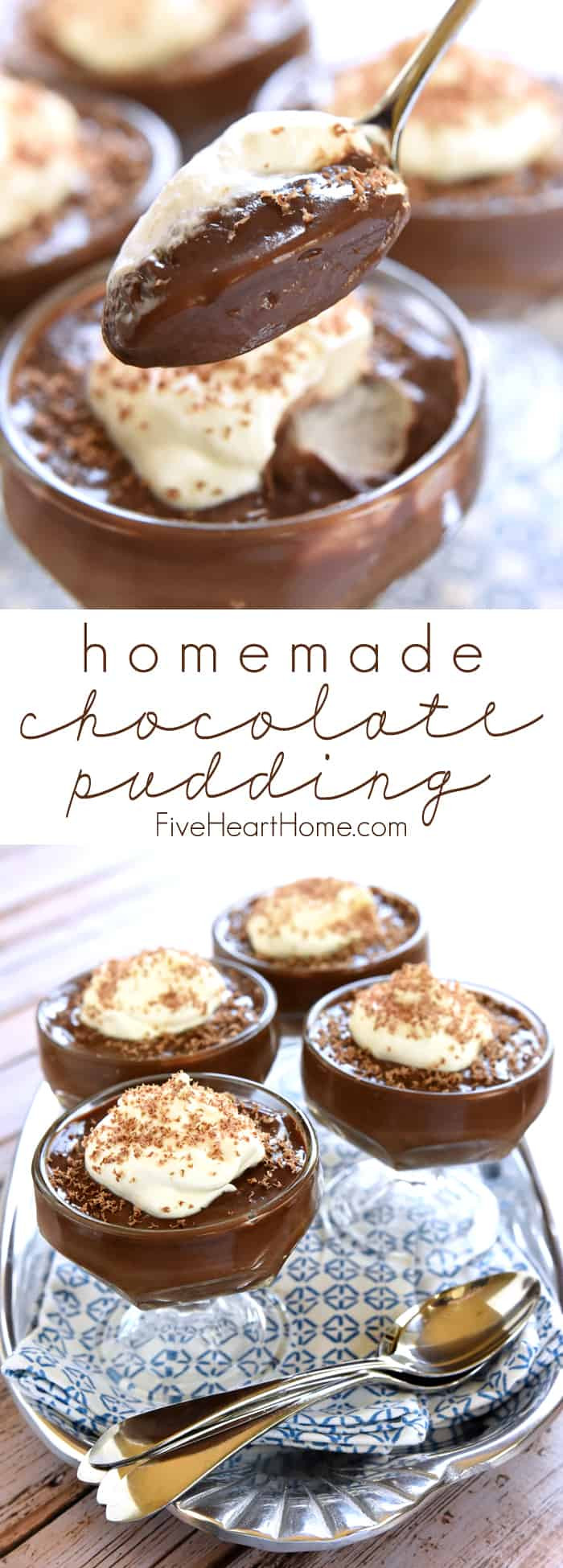 Easy Chocolate Puddings Recipes
 Homemade Chocolate Pudding • FIVEheartHOME