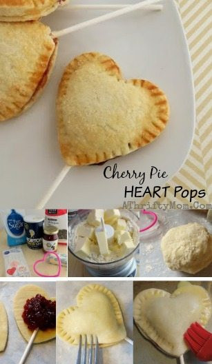 Easy Desserts From Scratch
 Valentines Treat CHERRY PIE HEART POPS recipe A