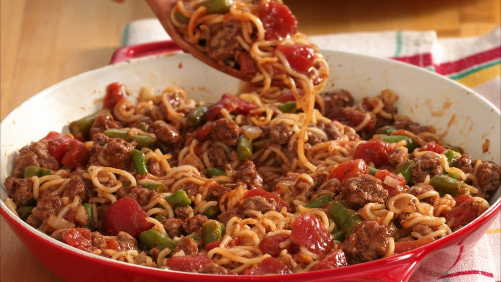 Easy Dinner Recipes With Hamburger
 Easy Beef and Noodle Dinner recipe from Pillsbury
