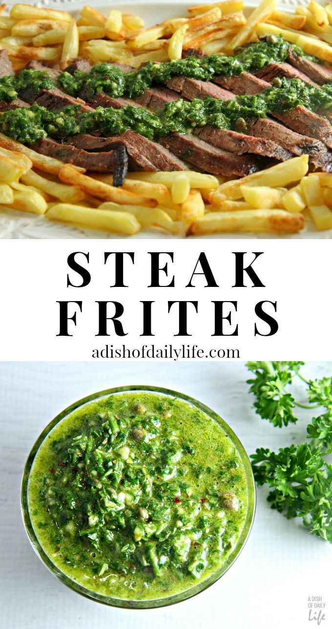 Easy Gourmet Dinners Recipes
 Steak Frites with Chimichurri Sauce easy gourmet