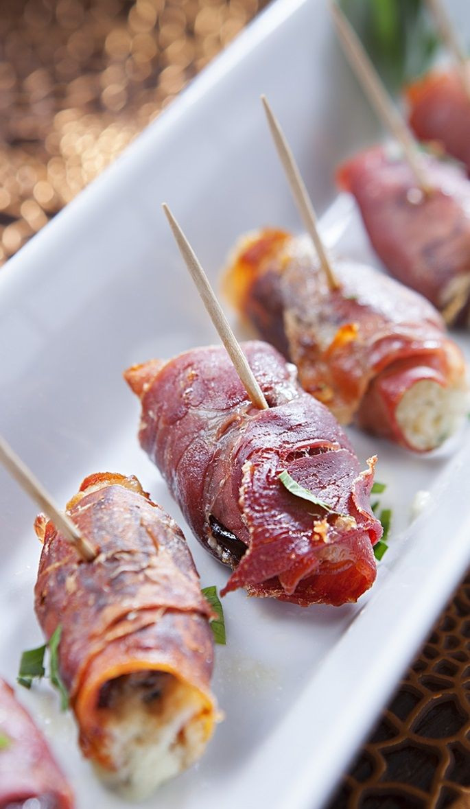 Easy Italian Appetizers
 oven baked prosciutto wrapped dates change out cheese