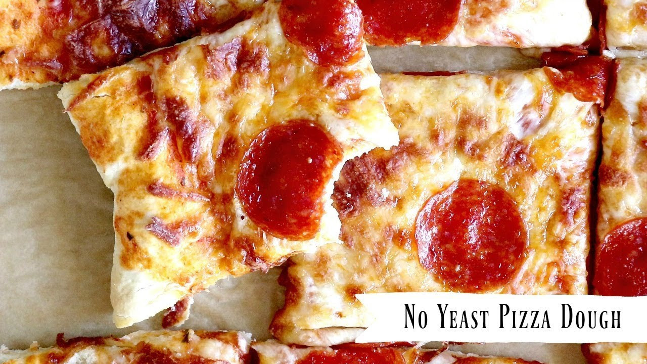 Easy Pizza Dough Recipe No Yeast
 No Yeast Pizza Dough Recipe ly 20 Minutes Start to