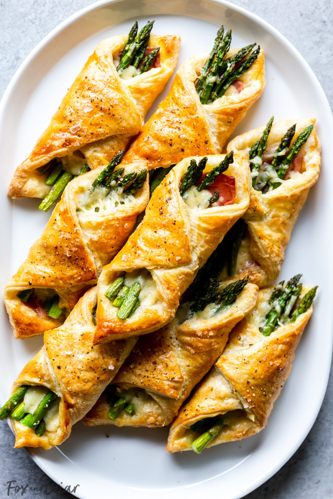 Easy Puff Pastry Appetizers
 Prosciutto Asparagus Puff Pastry Bundles appetizer Fox