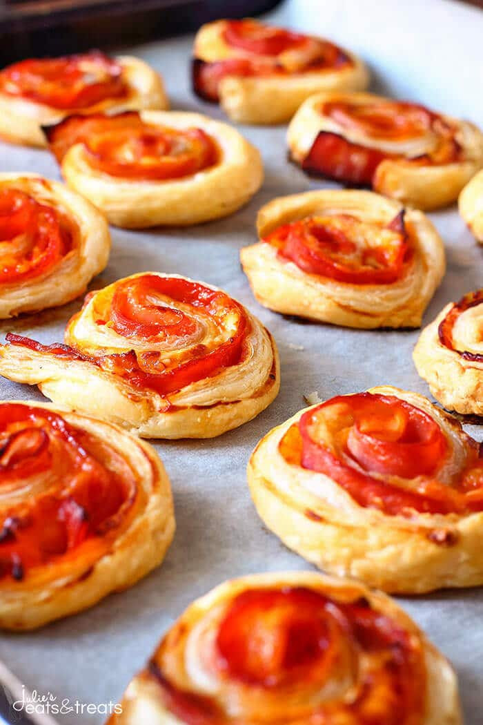 Easy Puff Pastry Appetizers
 Puff Pastry Bacon Pinwheels Julie s Eats & Treats