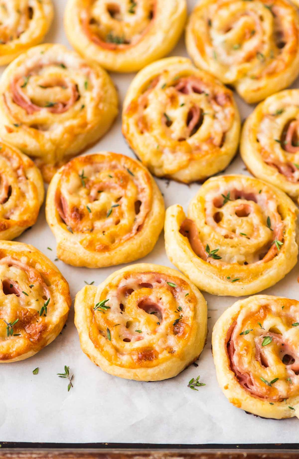 Easy Puff Pastry Appetizers
 Ham and Cheese Pinwheels Puff pastry crispy ham melty
