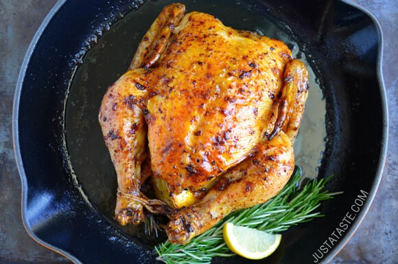 Easy Roasted Chicken
 Simple Roast Chicken with Garlic and Lemon