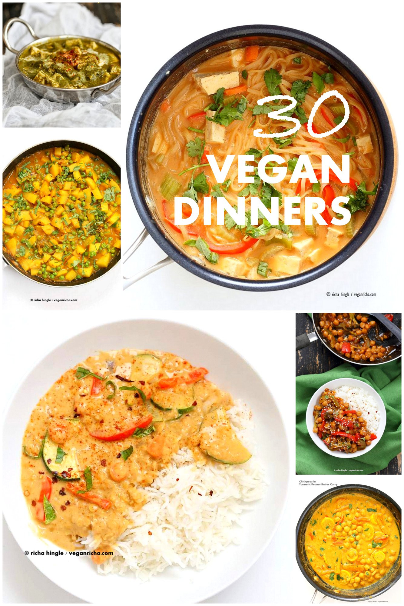 Easy Vegetarian Dinner Recipes
 30 Easy Vegan Dinner Recipes Vegan Richa