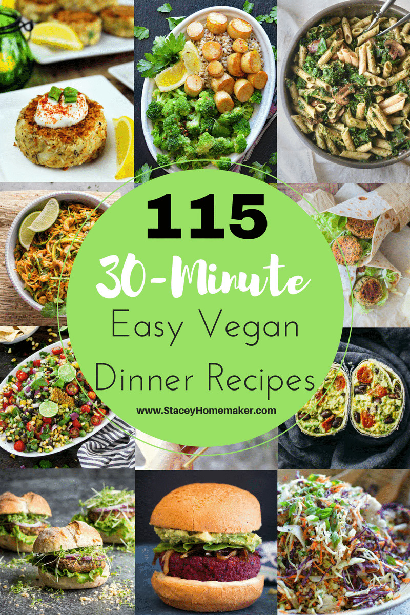 Easy Vegetarian Dinner Recipes For Two
 115 30 Minutes or Less Easy Vegan Dinner Recipes the