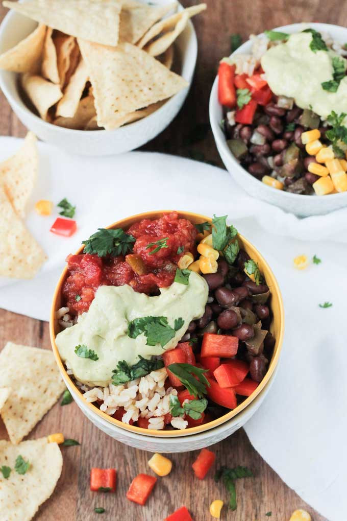 Easy Vegetarian Dinner Recipes For Two
 Super Simple Vegan Burrito Bowl 20 Minute Recipe