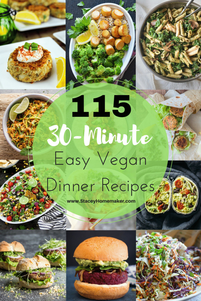 Easy Vegetarian Dinner Recipes
 115 30 Minutes or Less Easy Vegan Dinner Recipes the