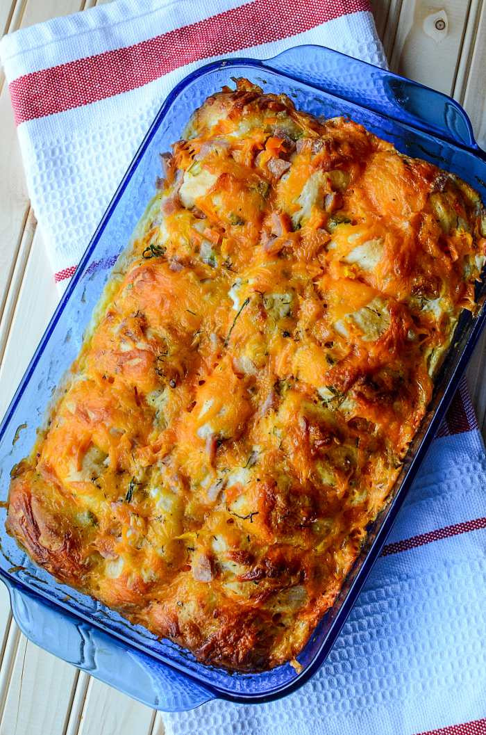 Egg Casserole Without Bread Or Meat
 Ham & Cheddar Egg Casserole April Golightly