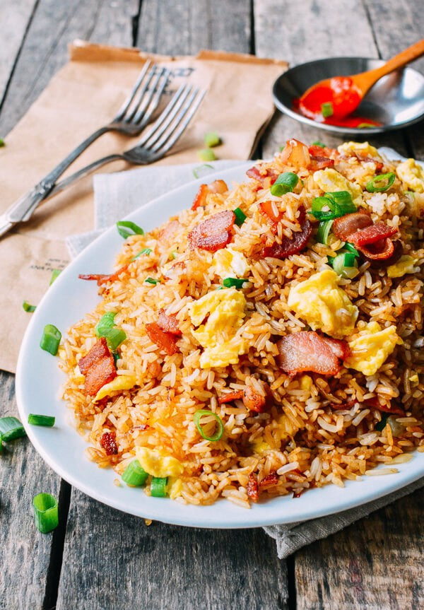 Egg Fried Brown Rice
 Bacon & Egg Fried Rice