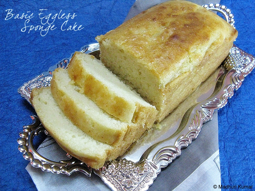 Eggless Sponge Cake
 Basic Eggless Sponge Loaf Cake