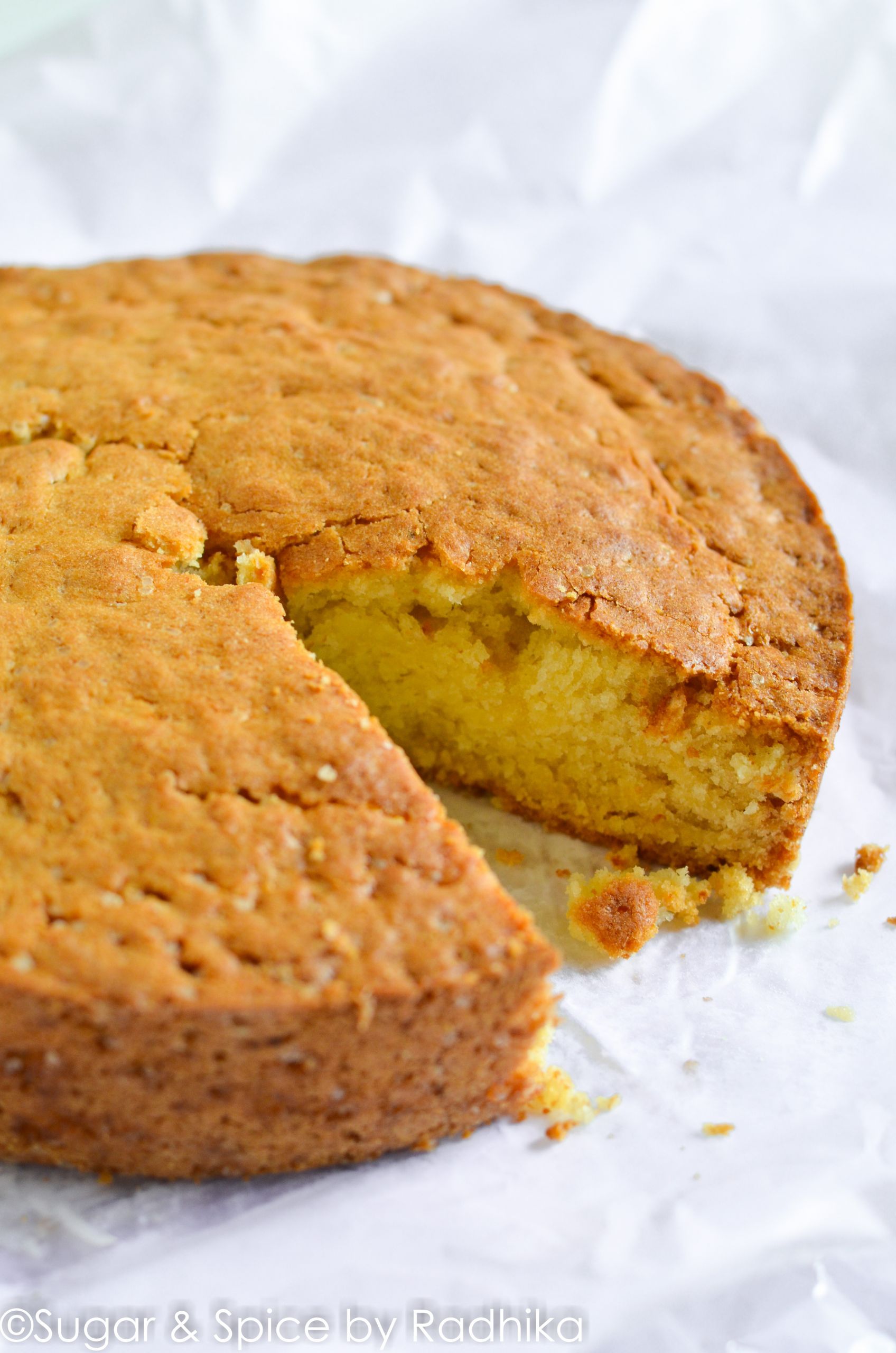 Eggless Sponge Cake
 Eggless Vanilla Sponge Cake Sugar & Spice by Radhika