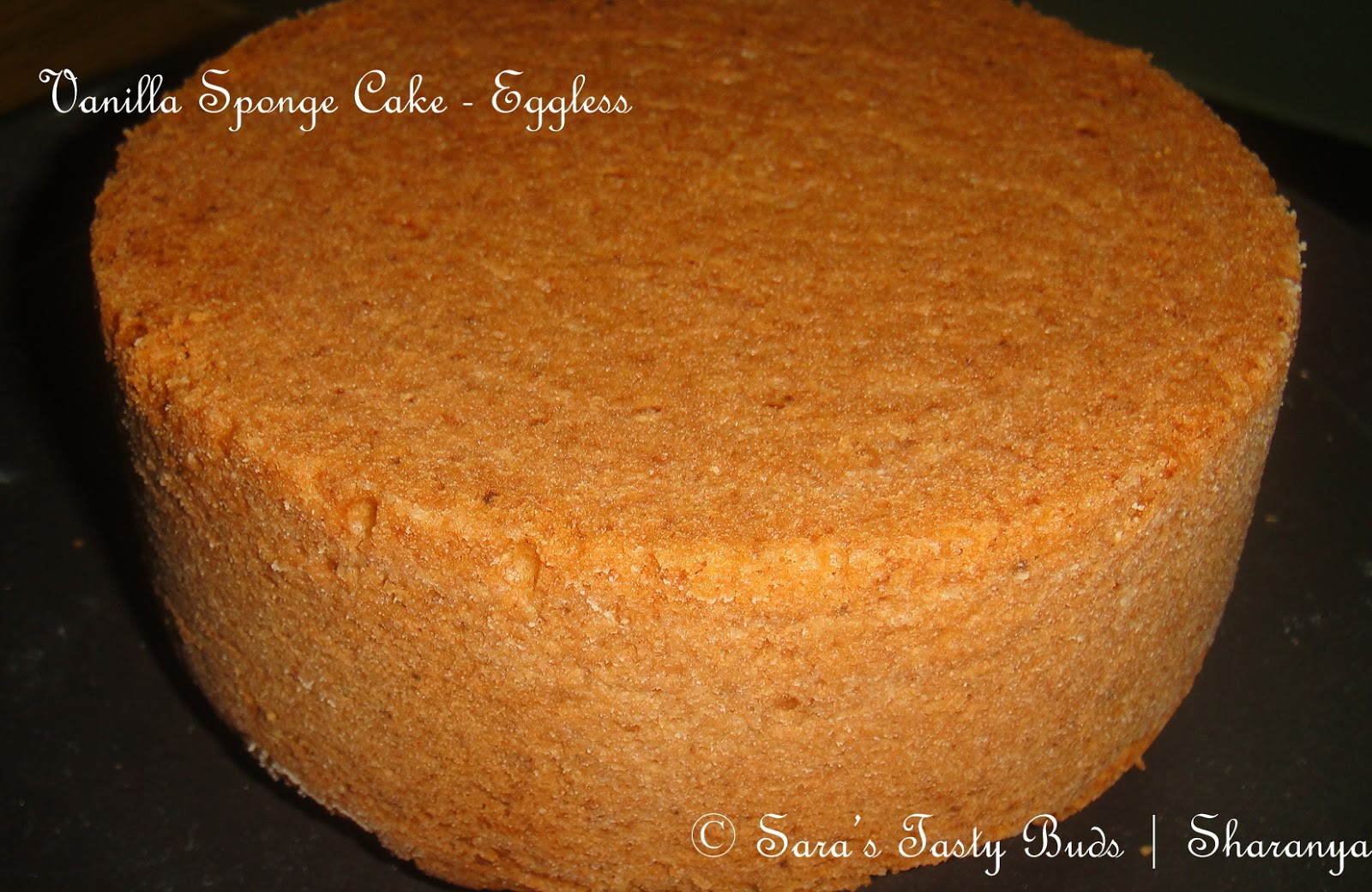 Eggless Sponge Cake
 SARA S TASTY BUDS Eggless Vanilla Sponge Cake