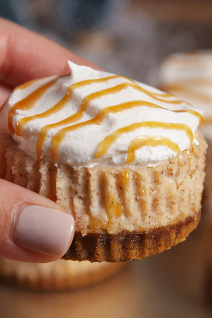 Eggnog Baking Recipes
 Mini Eggnog Cheesecake Recipe Delish