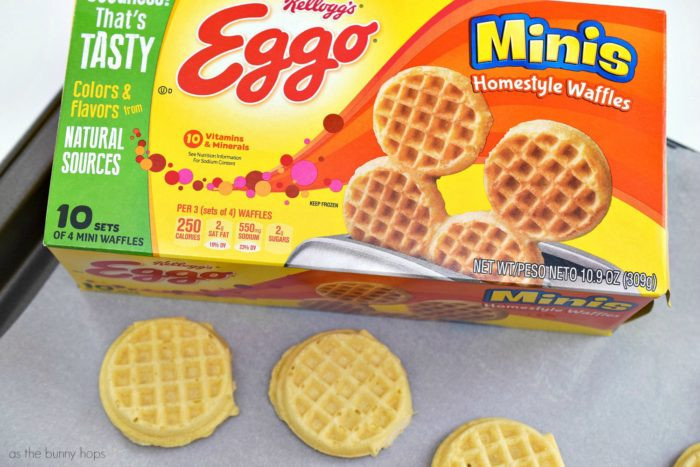 Eggo Minis Waffles
 Mini White Pizza Waffles – As The Bunny Hops