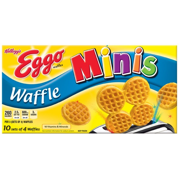 Eggo Minis Waffles
 Kellogg s Eggo Minis Homestyle Waffles from Food Lion