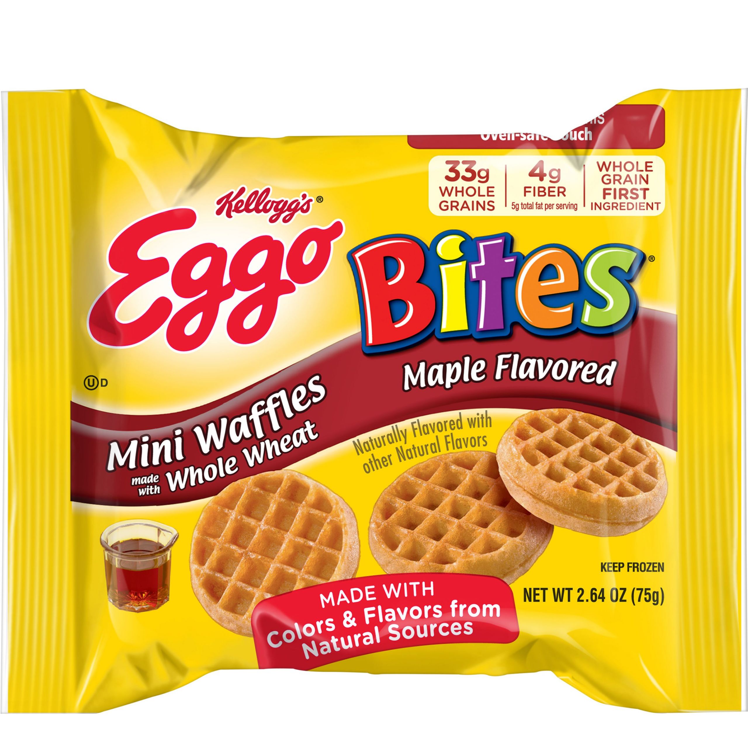 Eggo Minis Waffles
 Kellogg s Eggo Bites Mini Waffles Maple