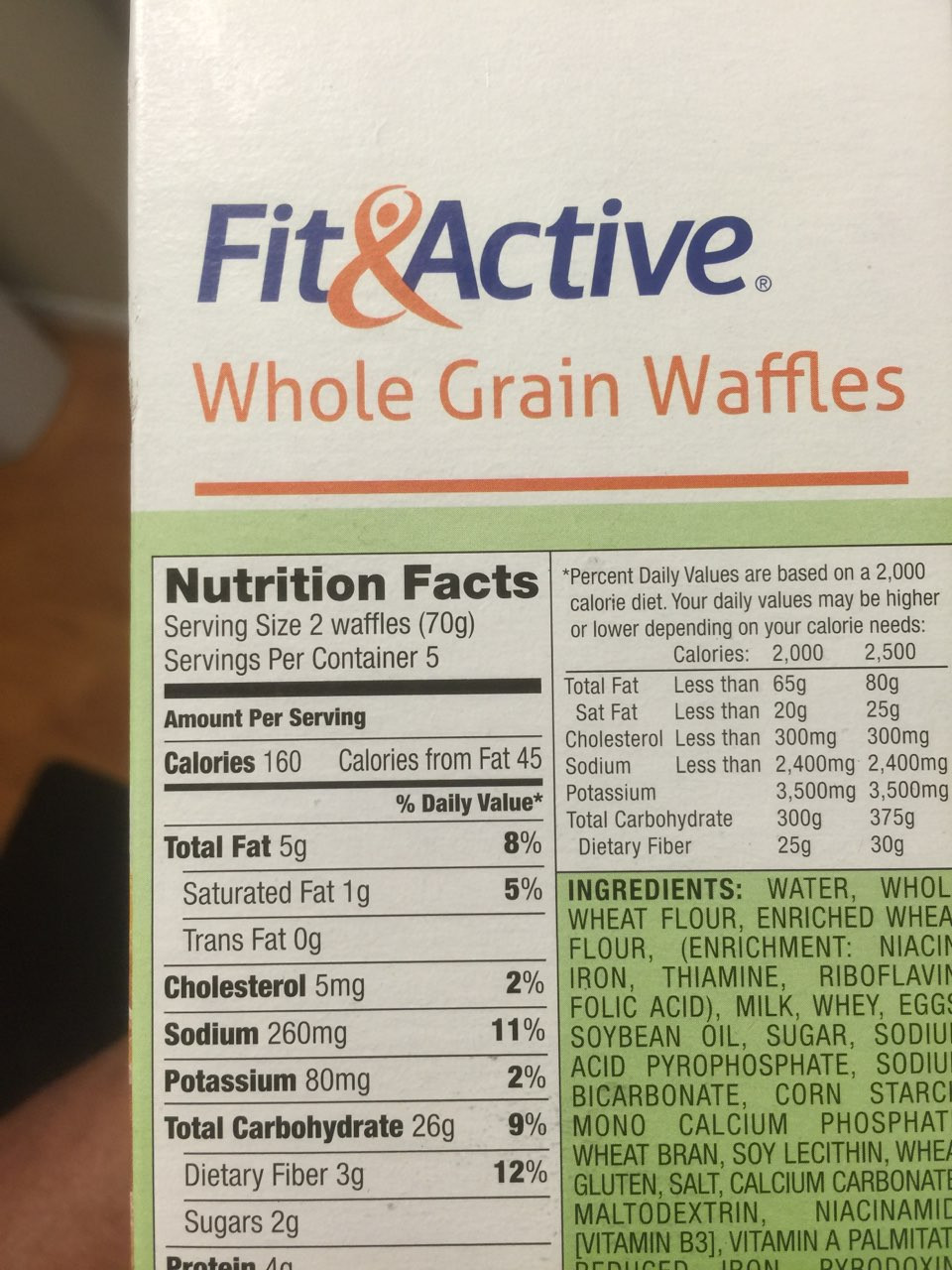Eggo Waffles Nutrition Facts
 whole wheat waffles calories
