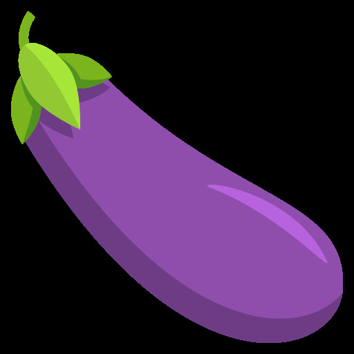 Eggplant Emoji Png
 Emoji eggplant transparent png DesignBust