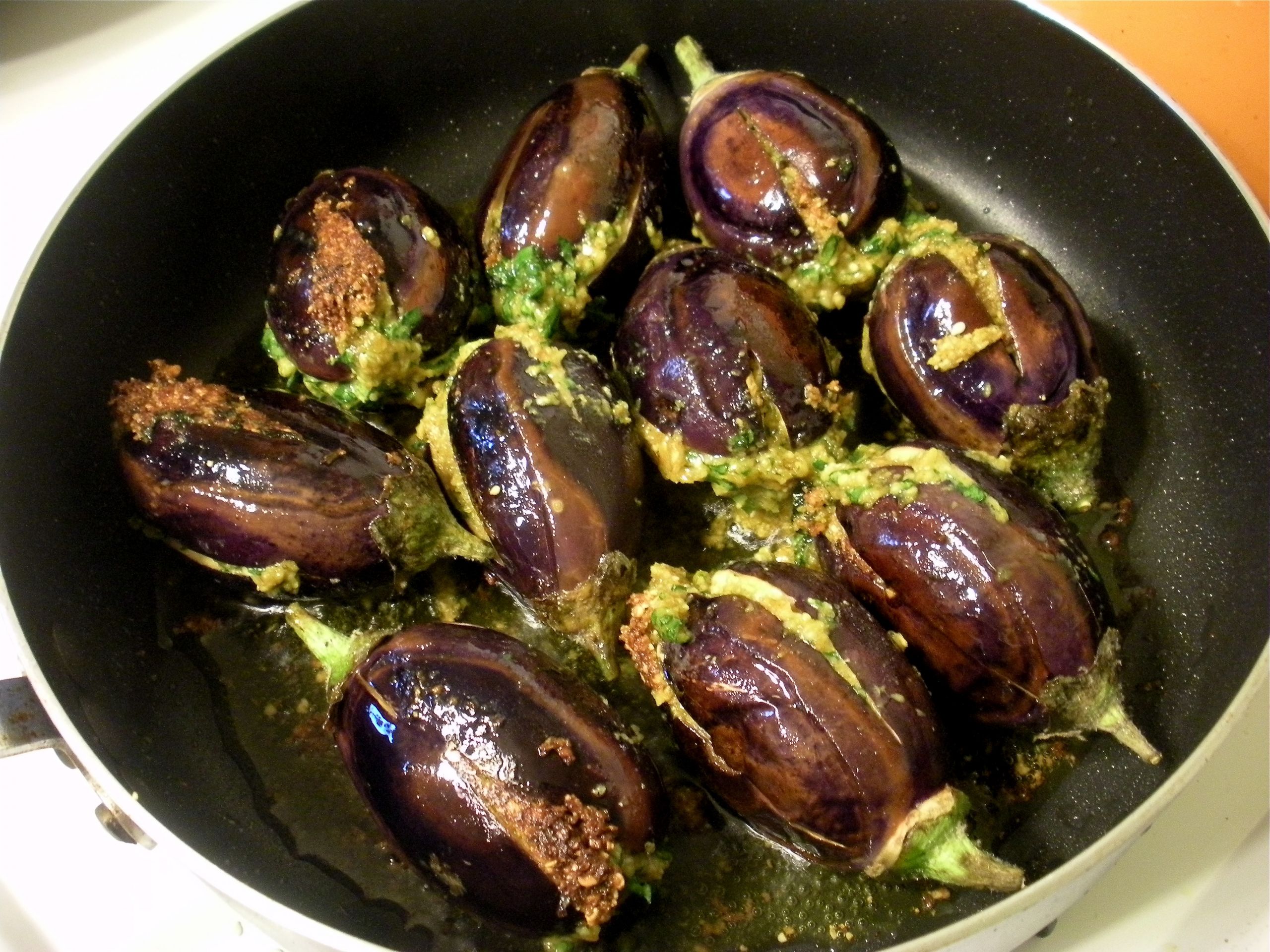 Eggplant Indian Recipes
 Stuffed Indian Eggplant