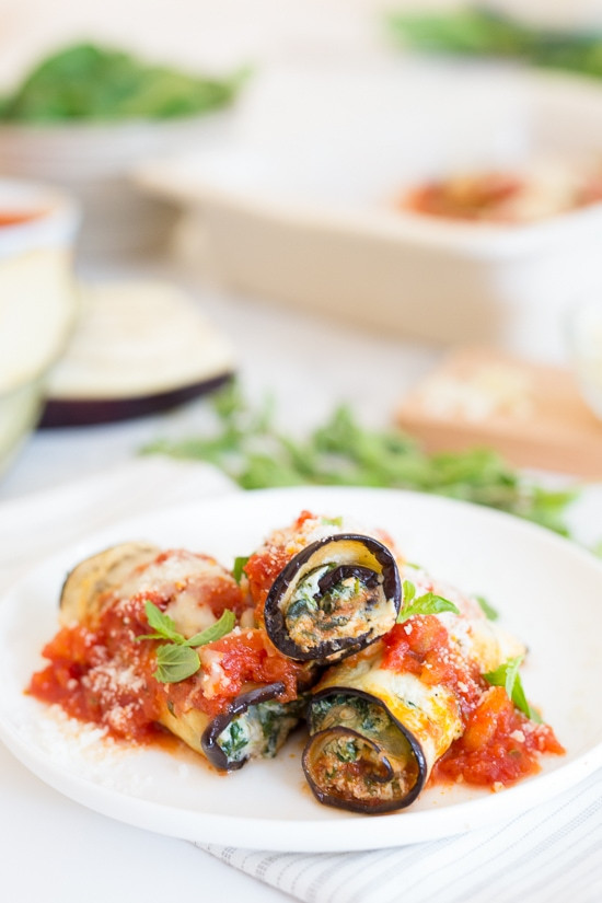 Eggplant Rollatini Recipe
 Best Skinny Eggplant Rollatini with Spinach