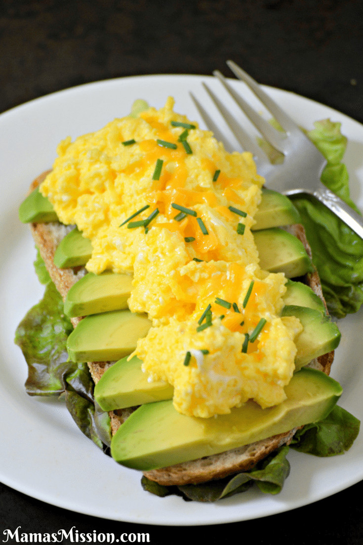 Eggs And Avocado Recipes
 Weekend Breakfast Cheesy Egg & Avocado Sandwich Recipe