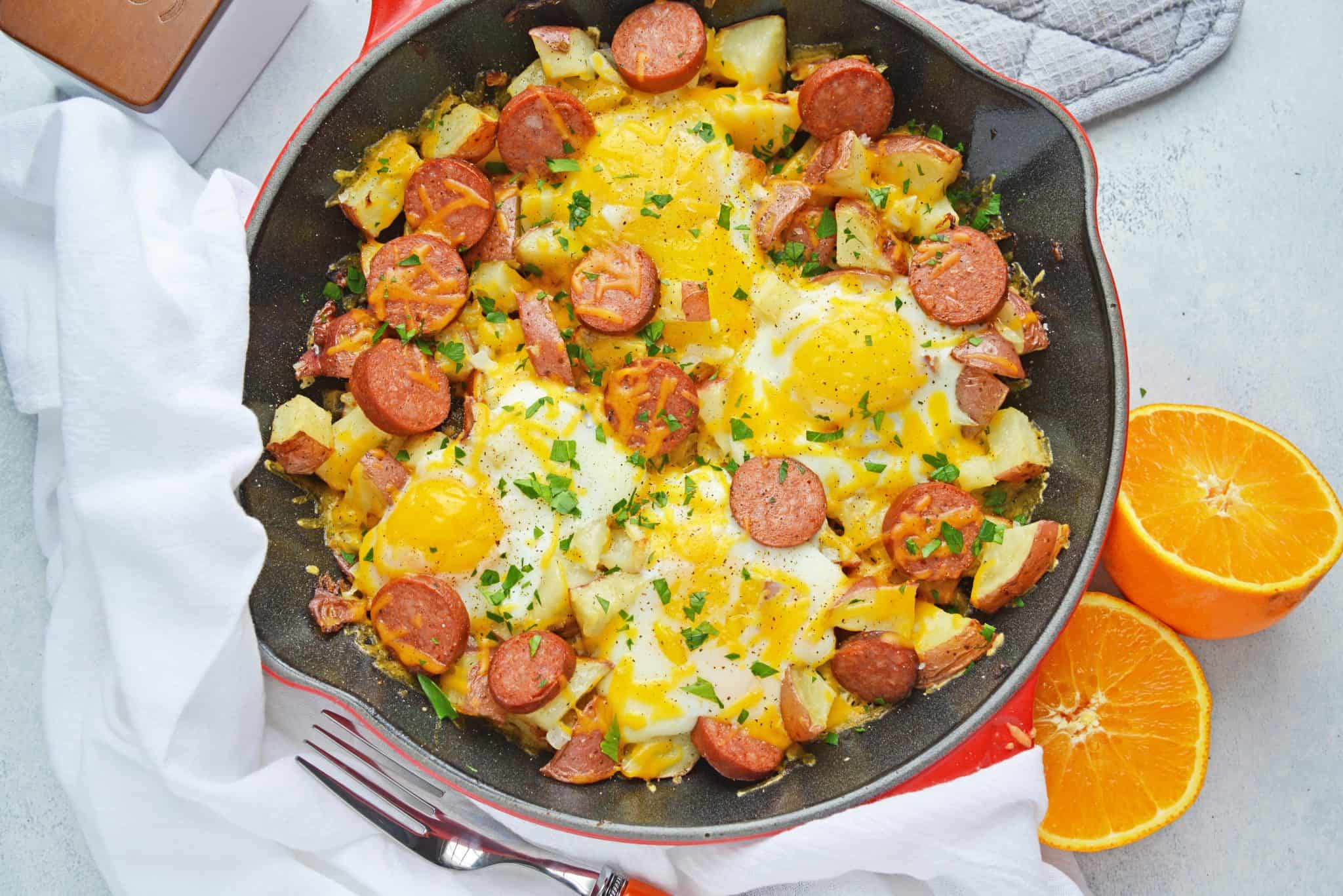 Eggs And Sausage Breakfast Ideas
 Sausage and Egg Skillet A Breakfast Skillet Recipe