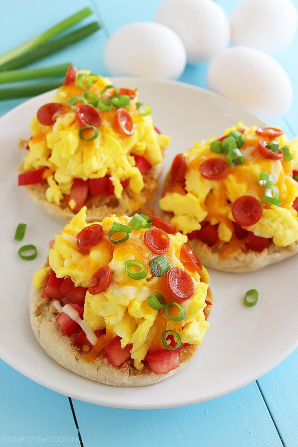 English Breakfast Muffin Recipe
 English Muffin Breakfast Pizzas – The fort of Cooking