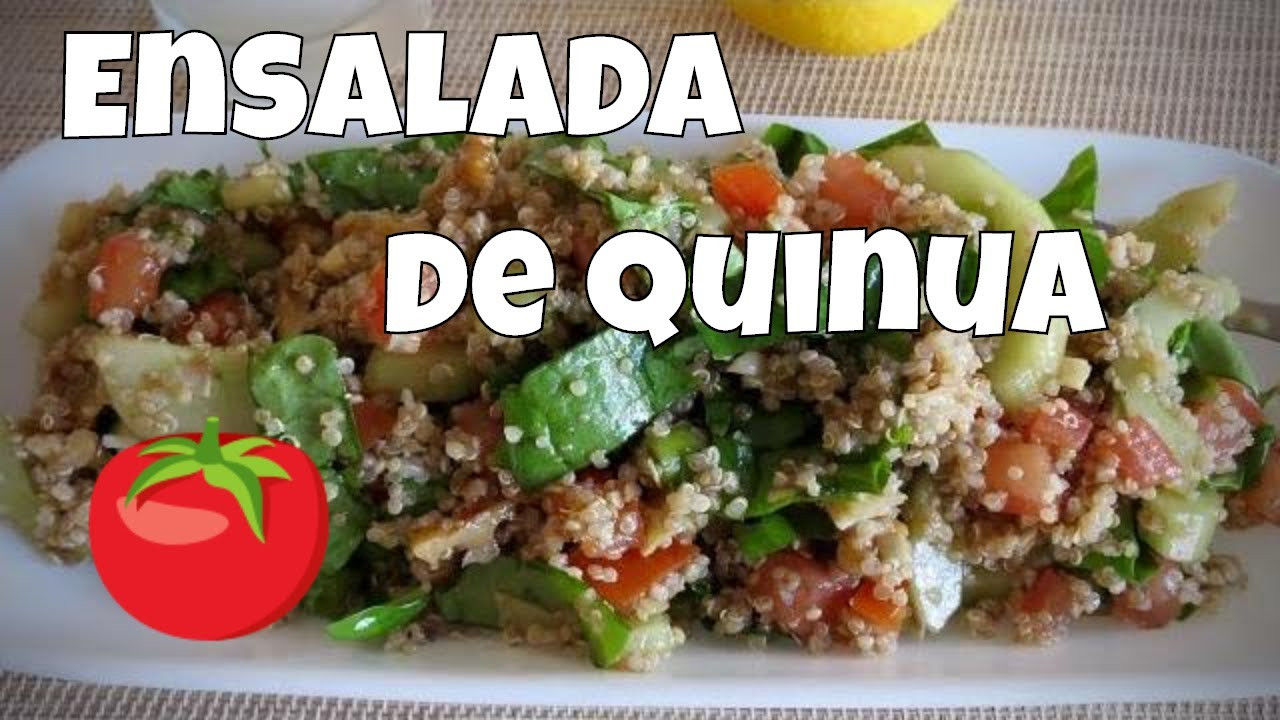 Ensalada De Quinoa
 Ensalada de Quinoa con Verduras Vegana The Frugal Chef