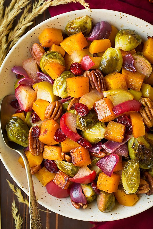 Fall Roasted Vegetables
 Autumn Roasted Ve ables with Apples and Pecans