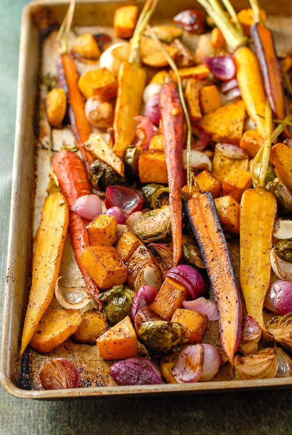 Fall Roasted Vegetables
 Balsamic Roasted Fall Ve ables with Sumac A colorful