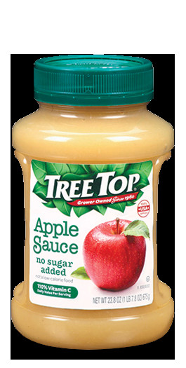 Fiber In Applesauce
 No Sugar Added AppleSauce Jar 24 oz