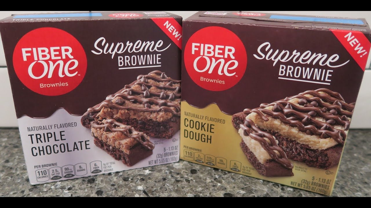 Fiber One Brownies
 Fiber e Supreme Brownie Cookie Dough & Triple Chocolate