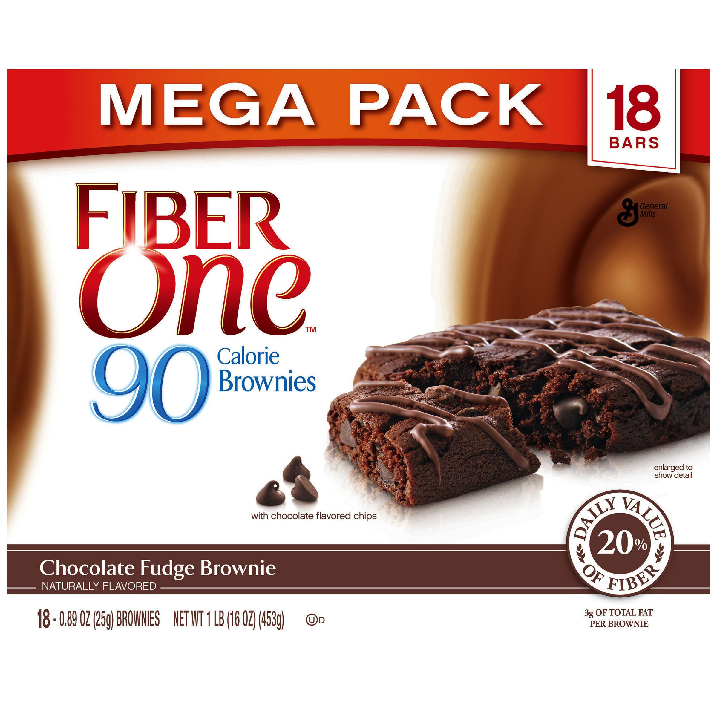 Fiber One Brownies
 Amazon Fiber e 90 Calorie Bar Chocolate 5 0 82 oz
