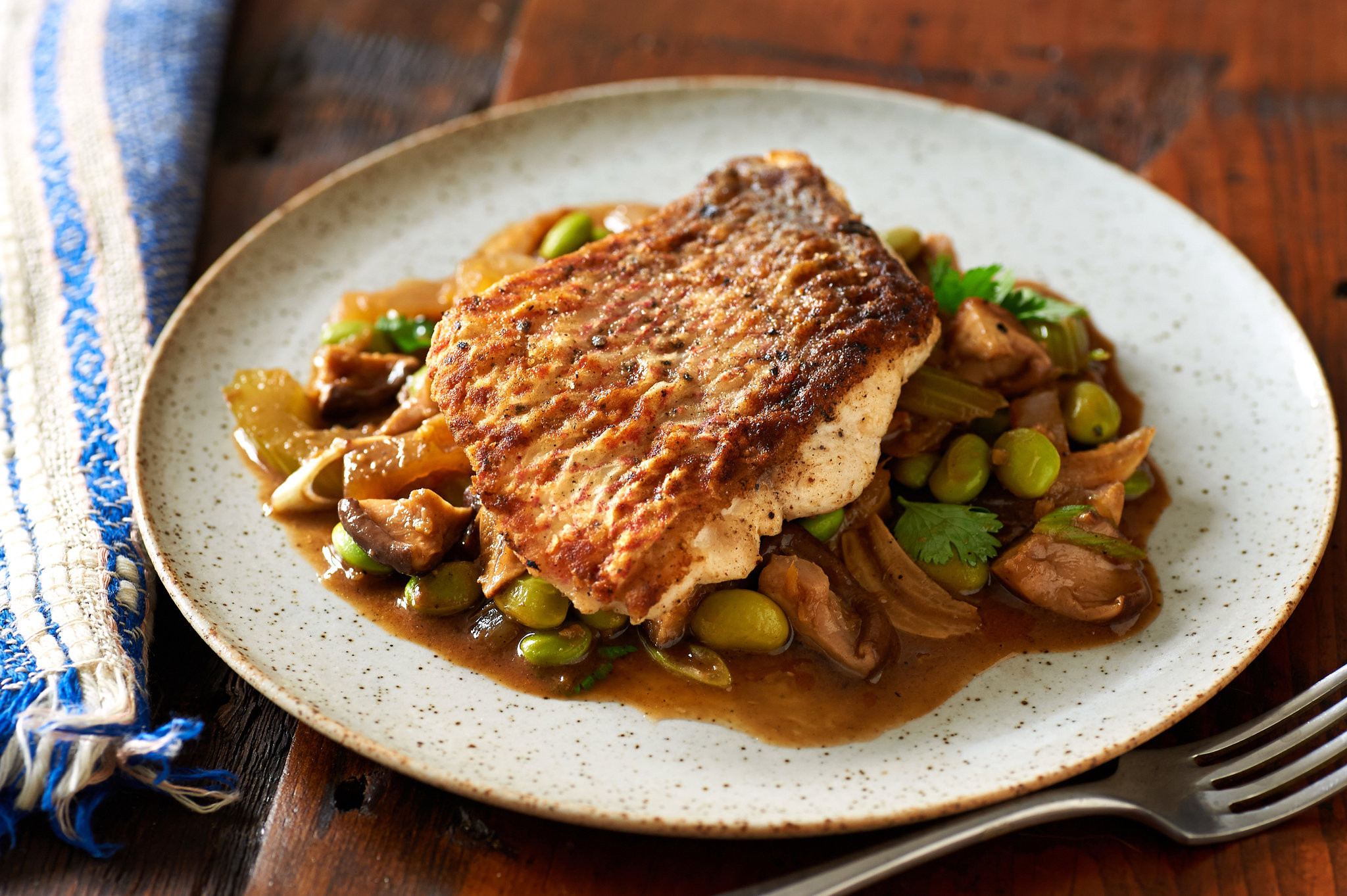 Fish And Mushrooms Recipes
 Seared Fish With Asian Mushroom Ragout Recipe NYT Cooking
