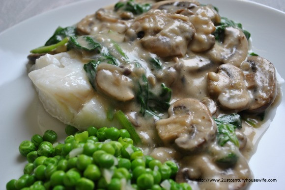 Fish And Mushrooms Recipes
 Cod with Mushroom and Spinach Sauce Recipe April J Harris