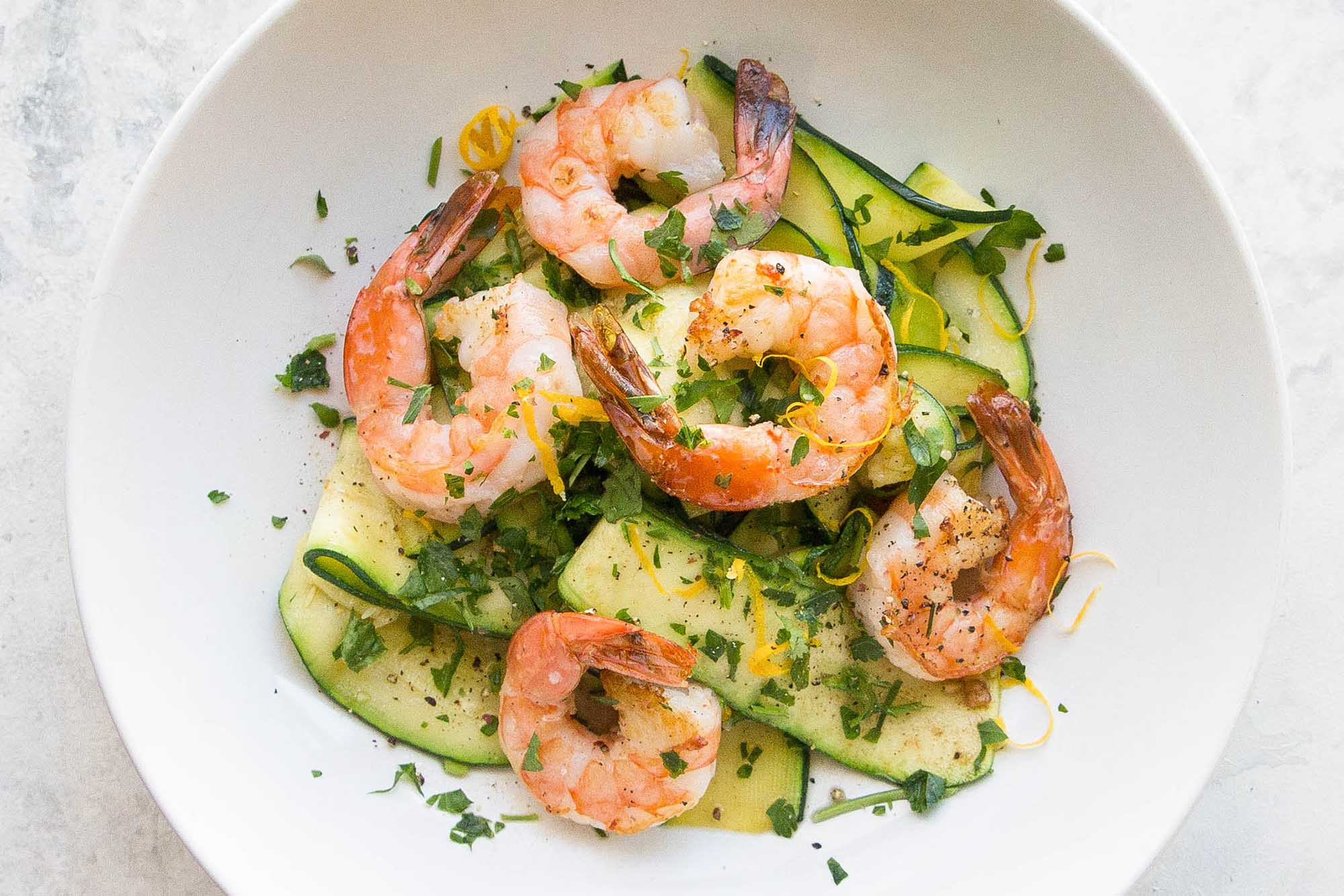 Fish And Shrimp Recipes
 Shrimp with Zucchini Noodles and Lemon Garlic Butter