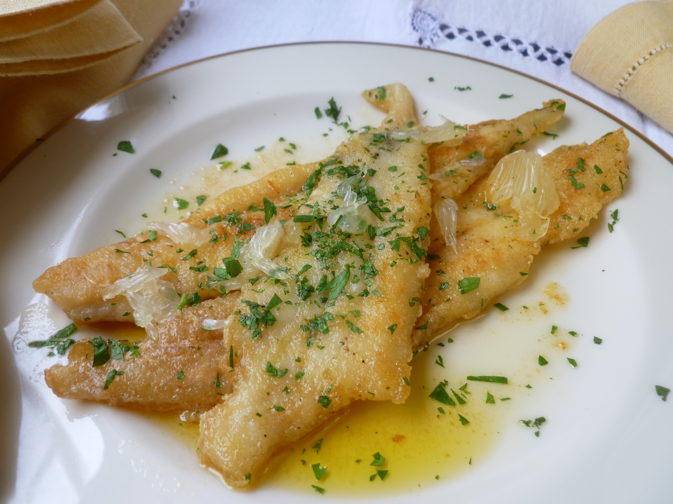 Flounder Fish Recipes
 Fillets of Sole or Flounder with Lemon Butter Sauce