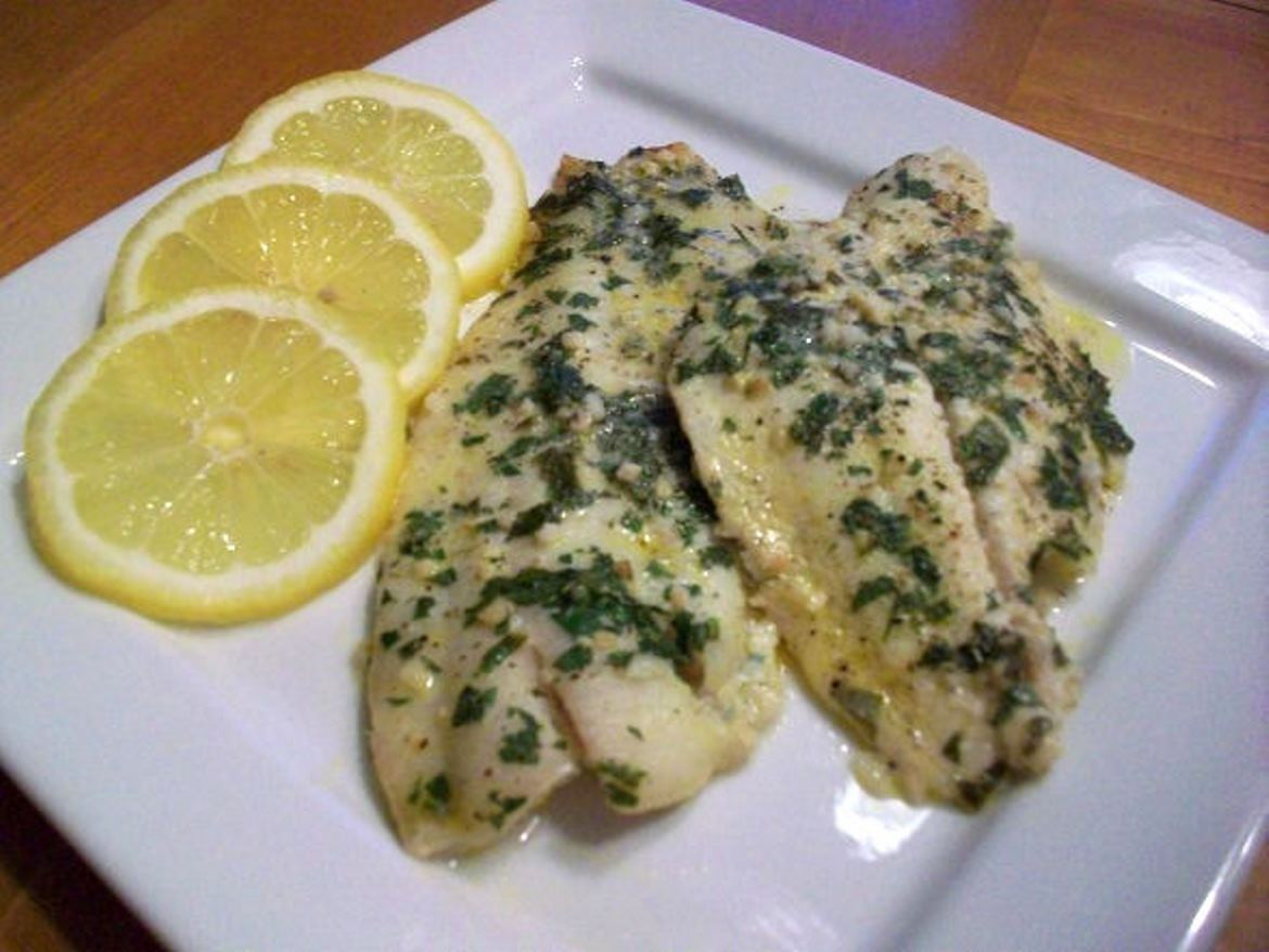 Flounder Fish Recipes
 Baked Flounder with Lemon Garlic Butter Sauce Recipe