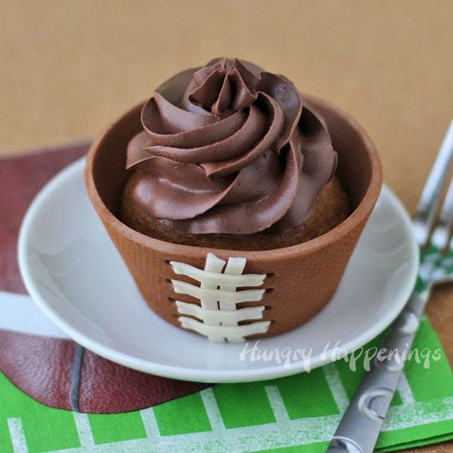 Football Desserts Recipes
 Edible Football Field Cupcake Wrappers Super Bowl Dessert