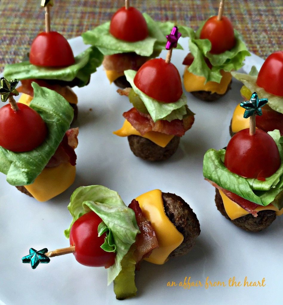 Football Dinners Recipes
 Bacon Cheeseburger Meatball Skewers Are Party Perfect With