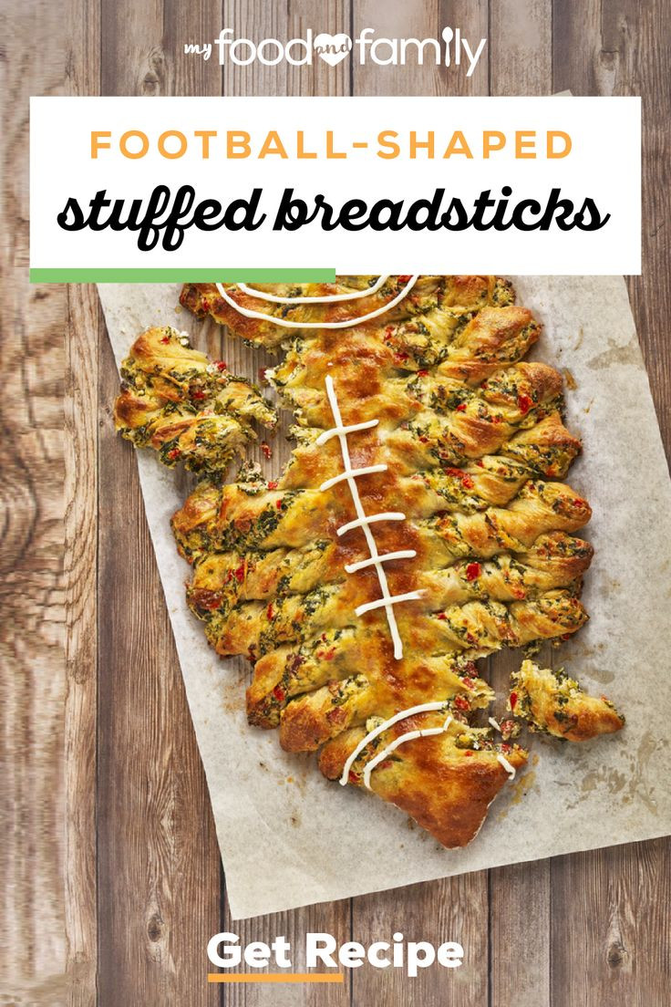 Football Dinners Recipes
 Football Shaped Stuffed Breadsticks